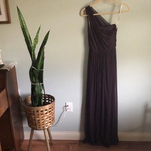 Plum bridesmaid dress